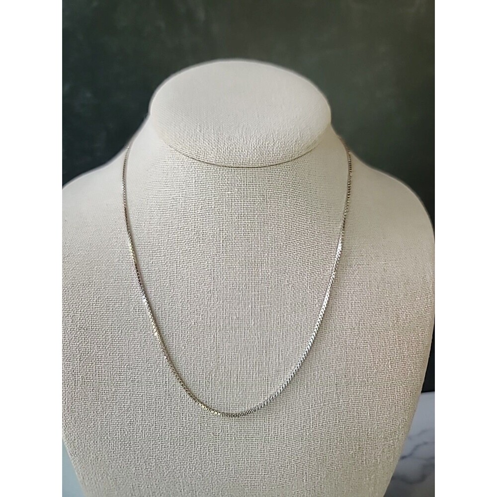 Italy 925 Sterling Silver Chain Necklace Vintage